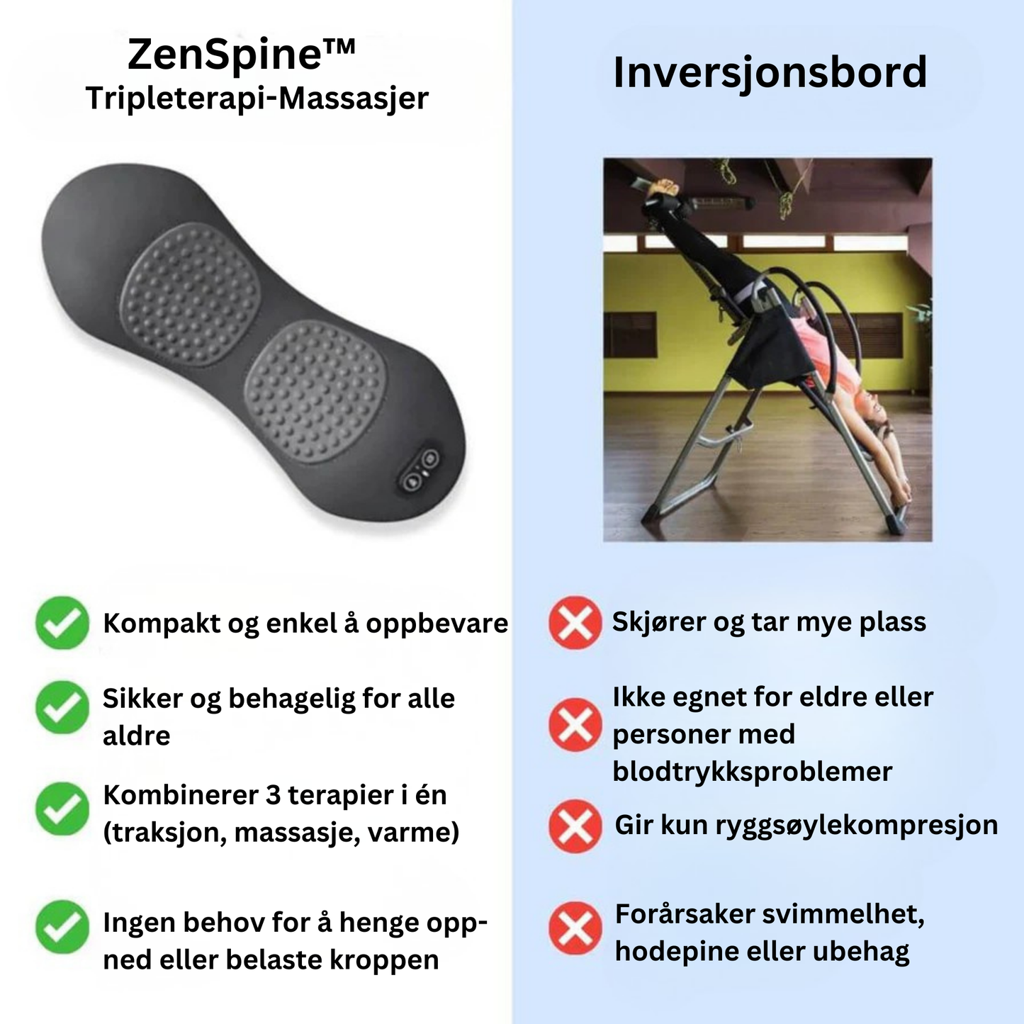 ZenSpine™ Tripleterapi-Massasjer